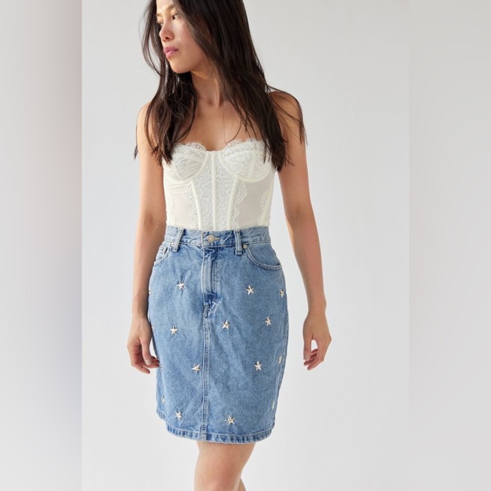 Urban Outfitters | Star Denim Skirt
